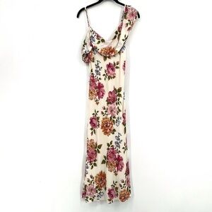 REFORMATION Reya Dress Final sale Help Giverny Rose Garden Floral Prink Midi